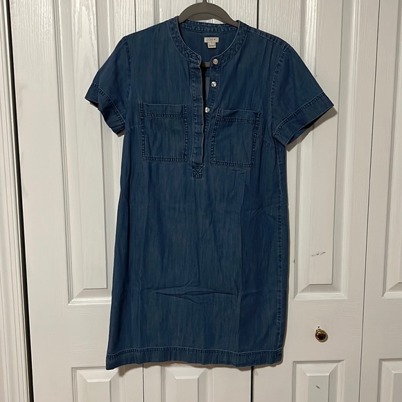 J.Crew blue Jean dress size small - Picture 1 of 3